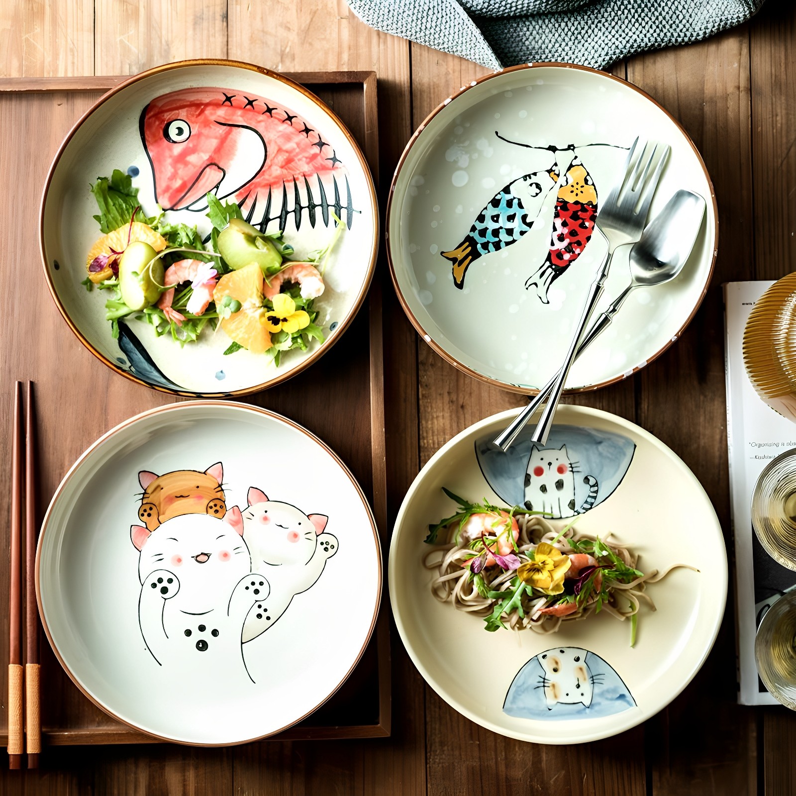 盘子家用菜盘炒菜深盘8英寸精致漂亮餐盘陶瓷蒸盘餐具可爱早餐盘,厨房/烹饪用具,配菜/备菜盘,淘宝优惠券,粉丝福利购,淘宝优惠卷