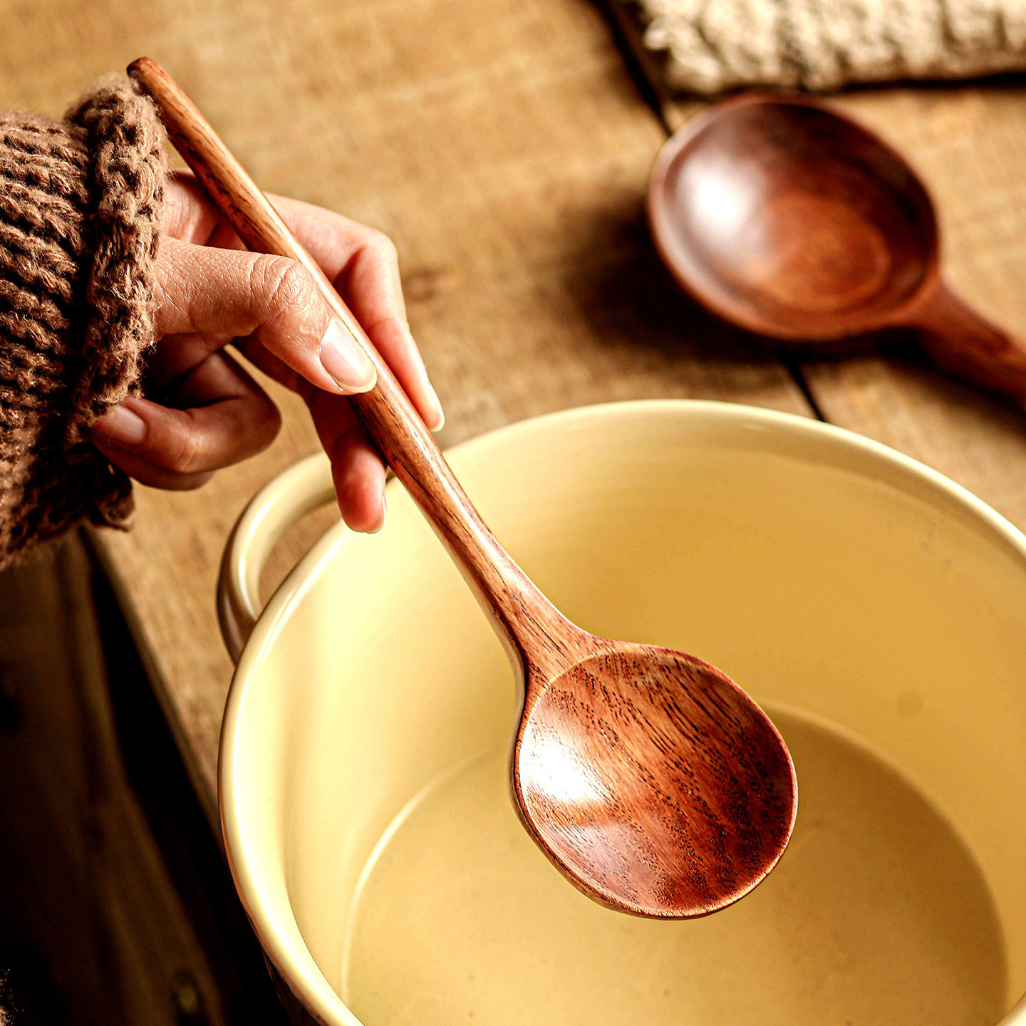 勺子商用餐饮木头勺拌饭勺食品级吃饭勺精致甜品勺2026年新款餐具,厨房/烹饪用具,汤勺,淘宝优惠券,粉丝福利购,淘宝优惠卷