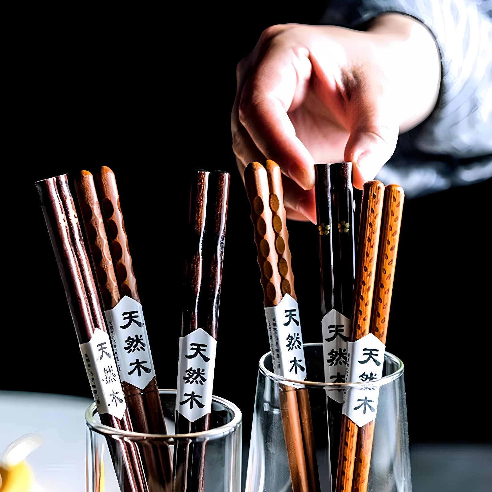 筷子家用高档抗菌防霉防滑实木筷