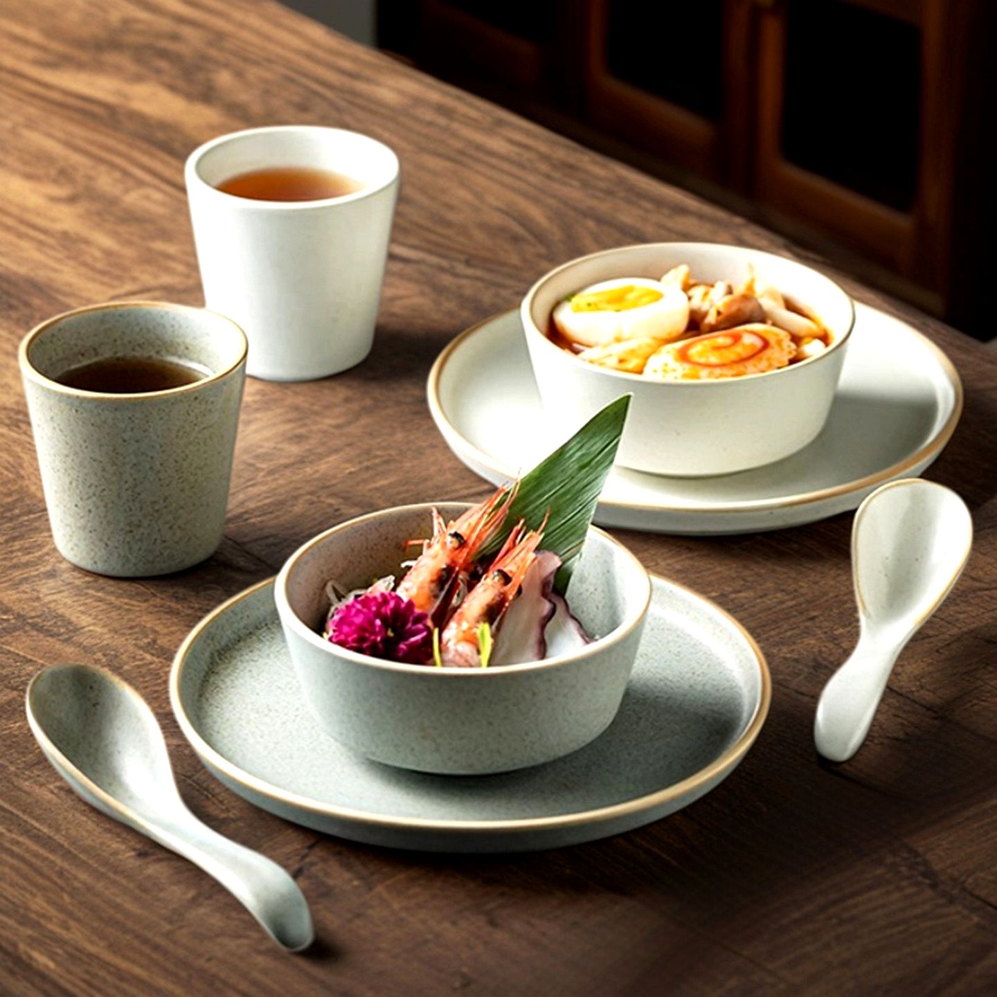 一人食一套精致碗骨碟盘家用高档