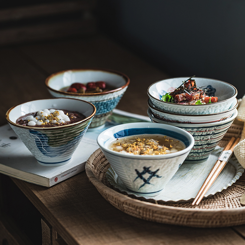 碗家用2025新款高颜值手绘甜品碗