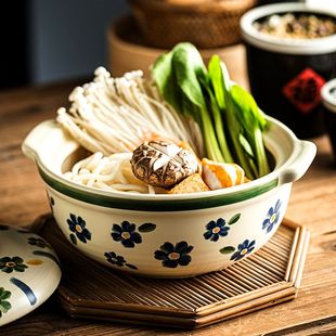 汤锅家用燃气煲汤砂锅陶瓷耐高温炖锅砂锅煲煮稀饭的专用锅米线锅