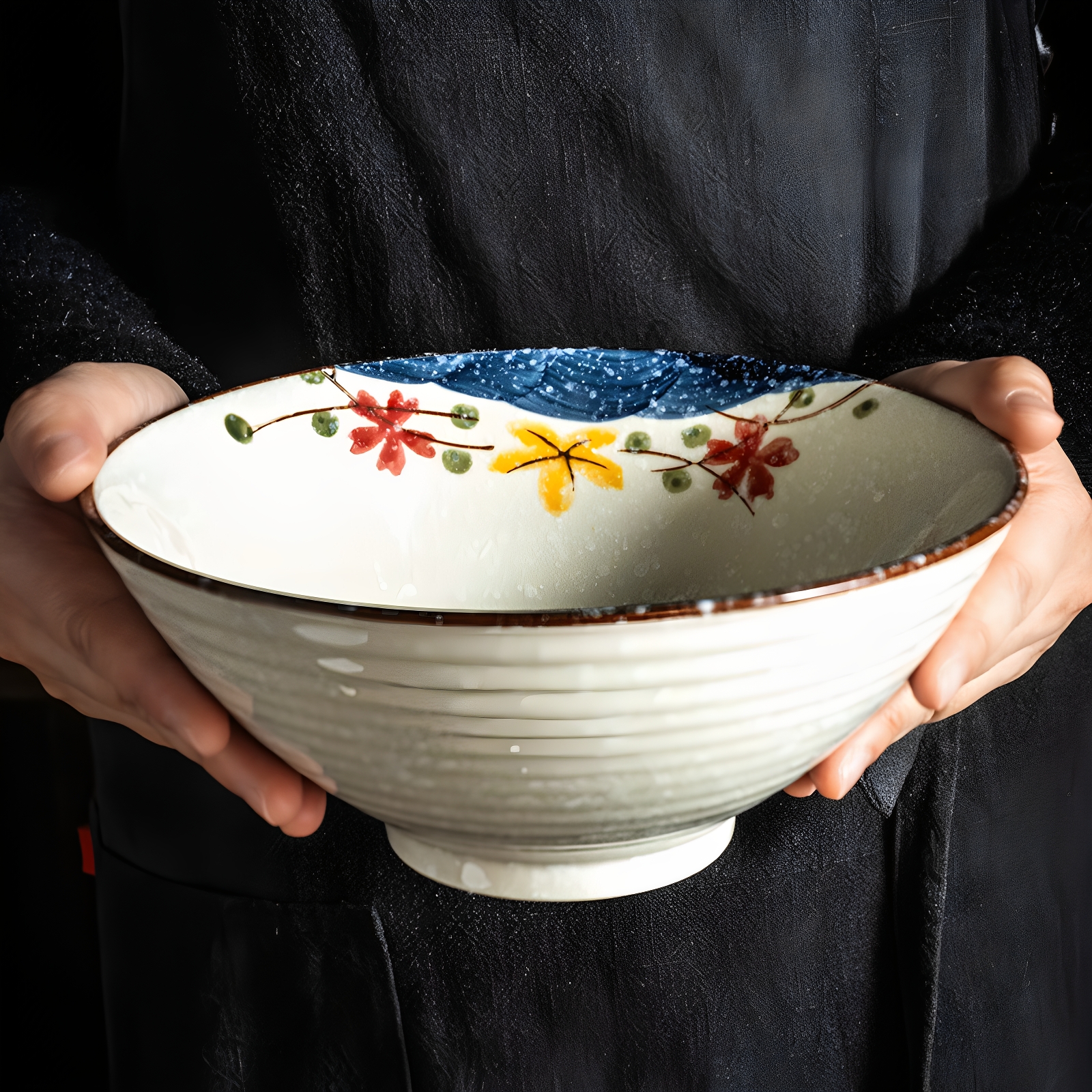 特别好看的面碗斗笠拉面碗大汤碗