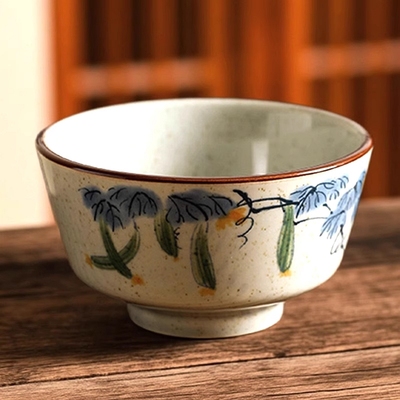个人专用精致碗5英寸饭碗釉下彩