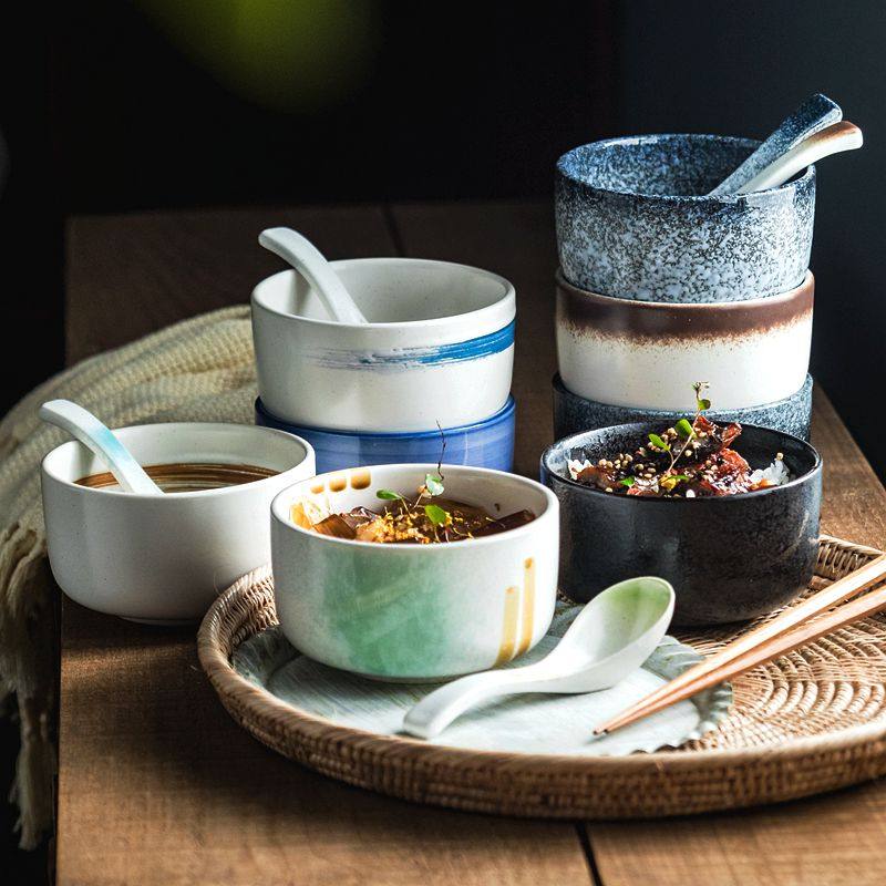 精致饭碗家用2025新款陶瓷汤碗吃饭小碗餐具日式碗勺套装个人专用,餐饮具,碗,淘宝优惠券,粉丝福利购,淘宝优惠卷