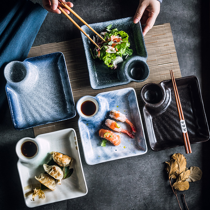 网红日式创意陶瓷饺子盘子盘