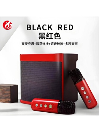 Microphone and Speaker Integrated Home Karaoke Set with Speakers, Home Karaoke Bluetooth Wireless Karaoke for Children