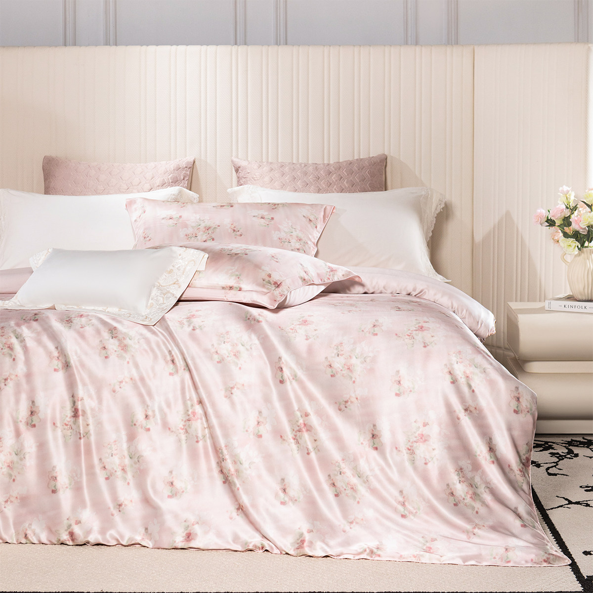 重磅25姆米双面真丝四件套100%桑蚕丝绸被套高端裸睡婚庆床上用品,床上用品,床品套件/四件套/多件套,淘宝优惠券,粉丝福利购,淘宝优惠卷