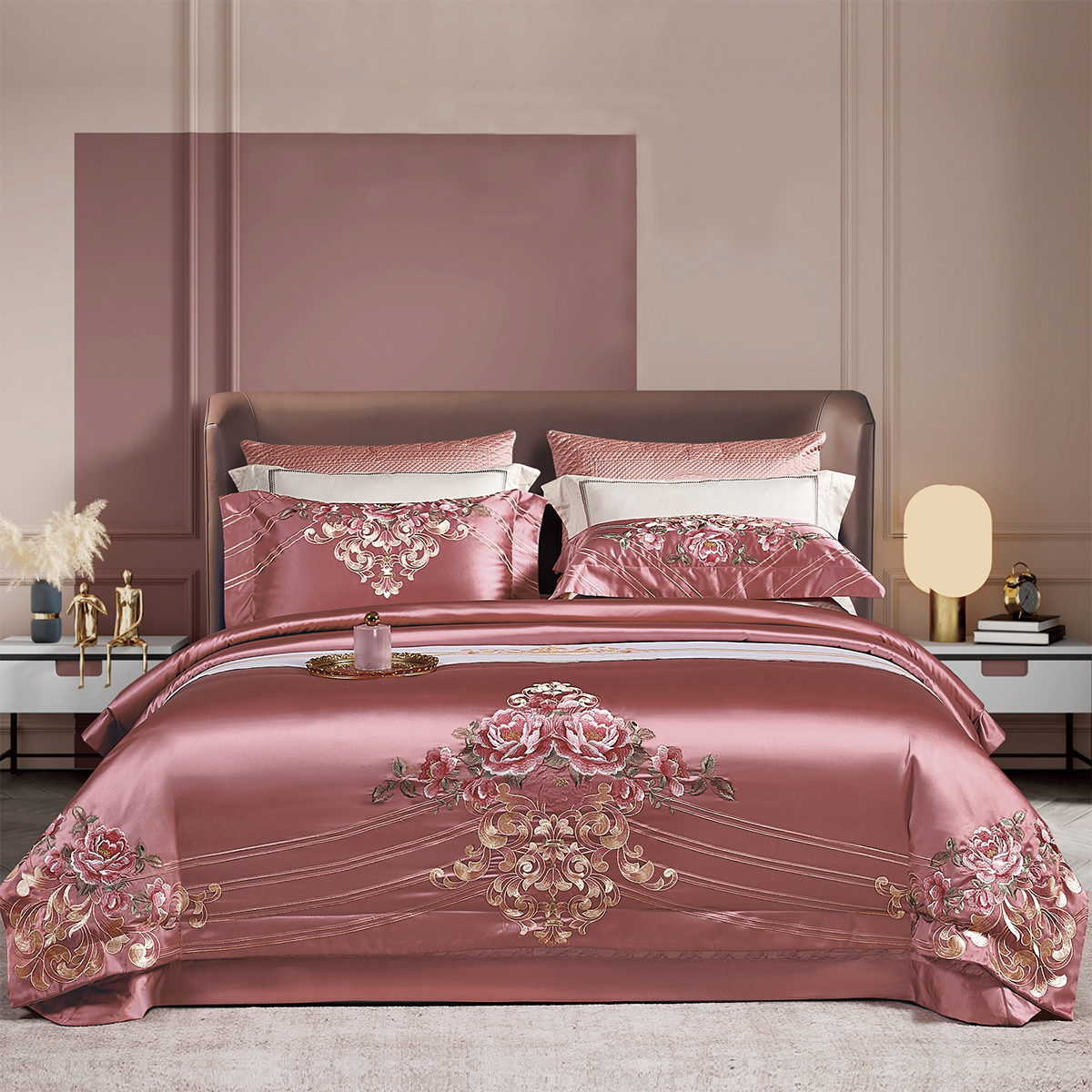 新中式高端150支全棉结婚四件套