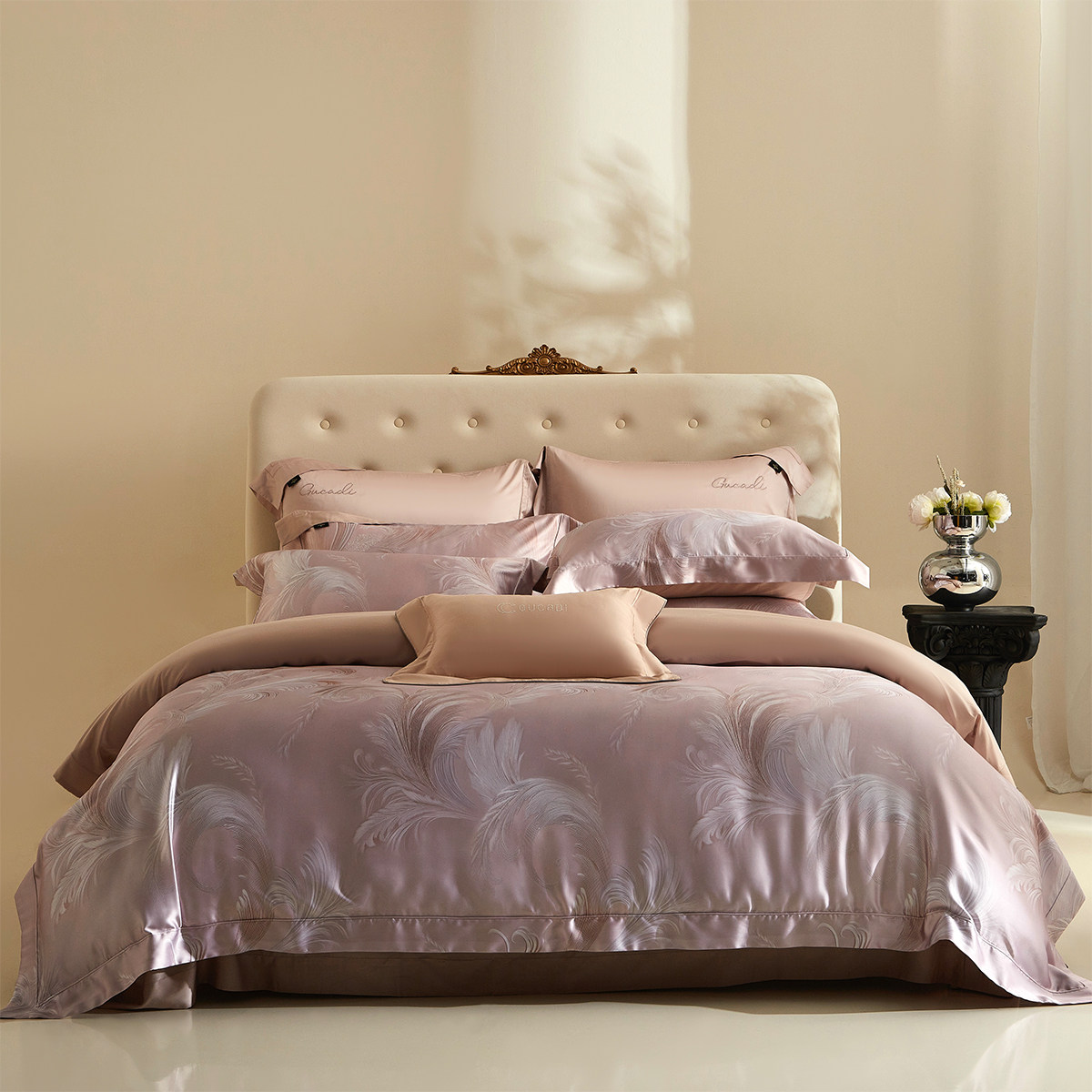 100%桑蚕丝轻奢亲肤舒适真丝四件套高端天丝棉床单被套床上用品