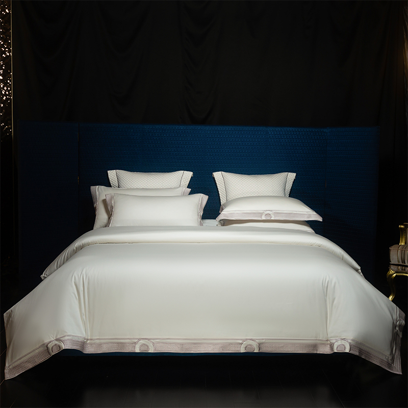 高端奢华纯色全棉140支四件套