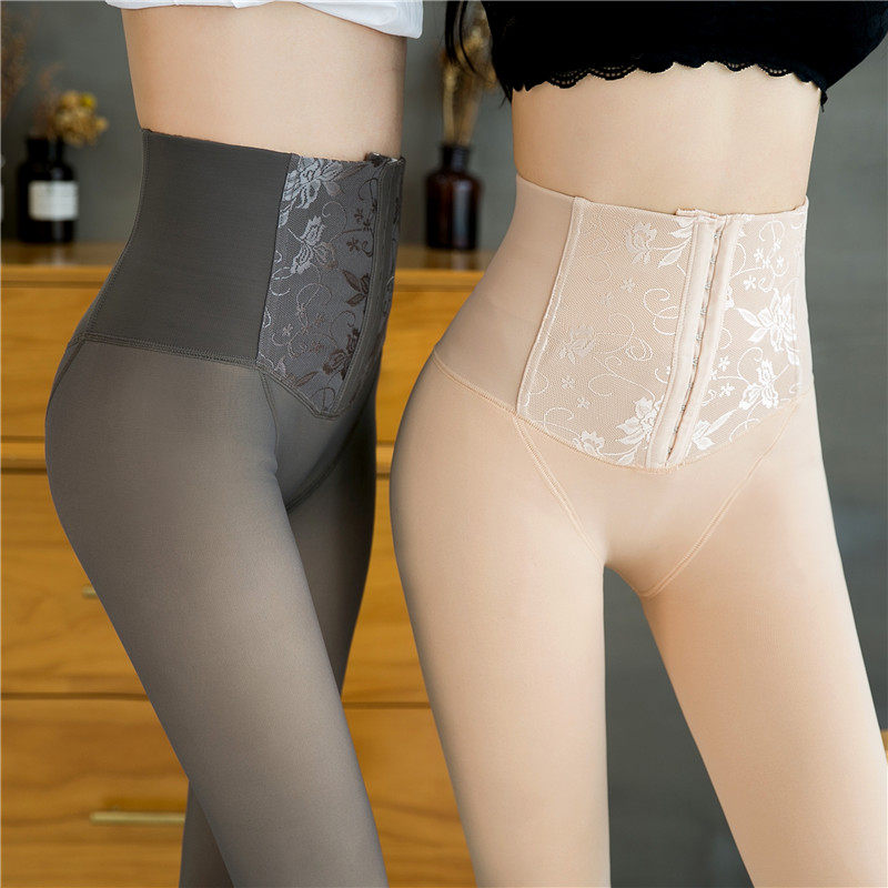 秋冬透肤一体高腰收腹打底裤光腿透肉神器空姐灰三排扣超紧压力裤,女装/女士精品,打底裤,淘宝优惠券,粉丝福利购,淘宝优惠卷