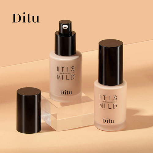 迪图透薄粉底液防水防汗混油干皮