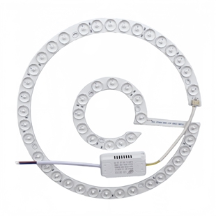 吸顶灯灯芯led改造灯板圆形灯盘替换吊扇灯三色变光led风扇灯灯芯