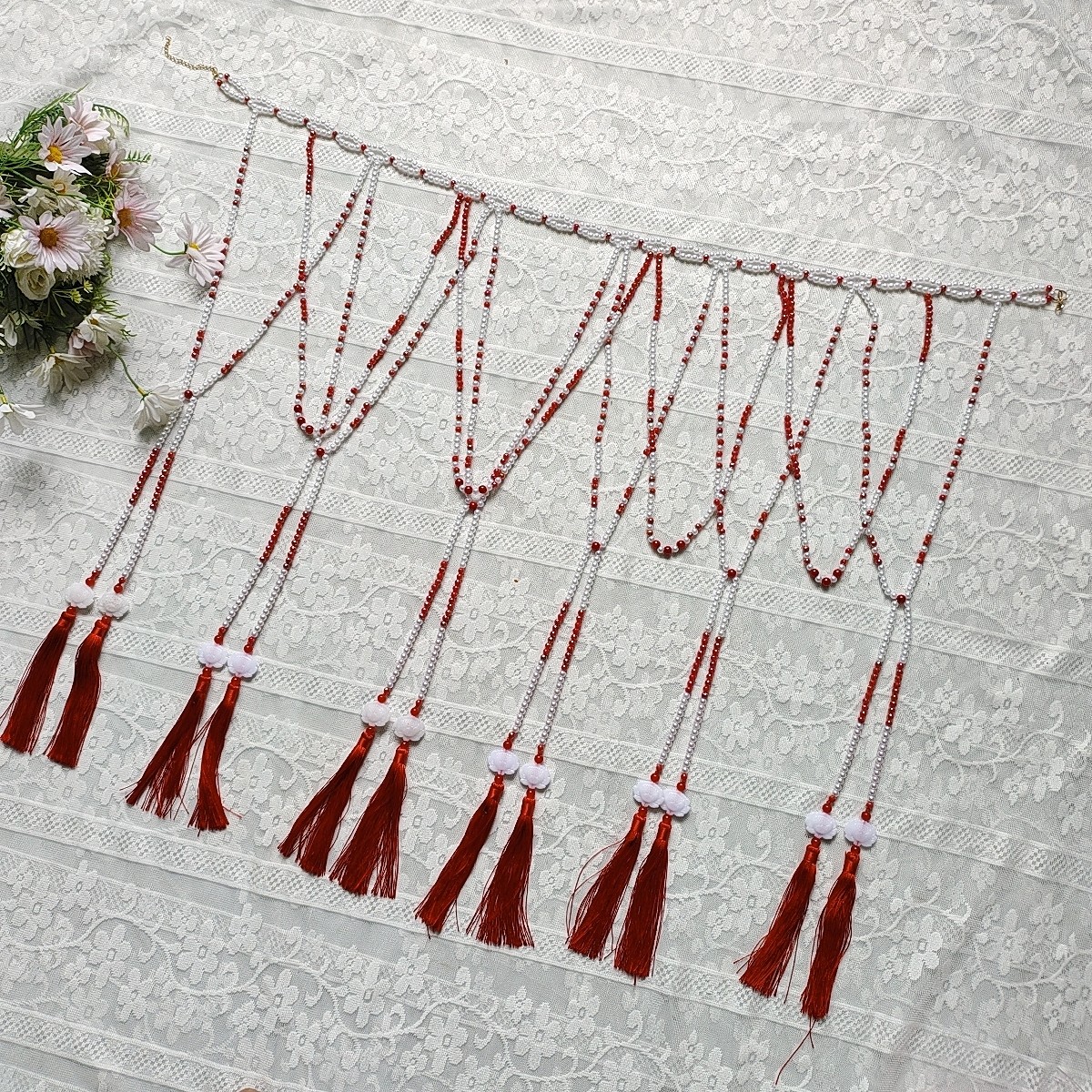 坦领珍珠腰链流苏珠诃子女裙璎珞珍珠中国风汉服腰饰配饰流苏,饰品/流行首饰/时尚饰品新,腰链,淘宝优惠券,粉丝福利购,淘宝优惠卷