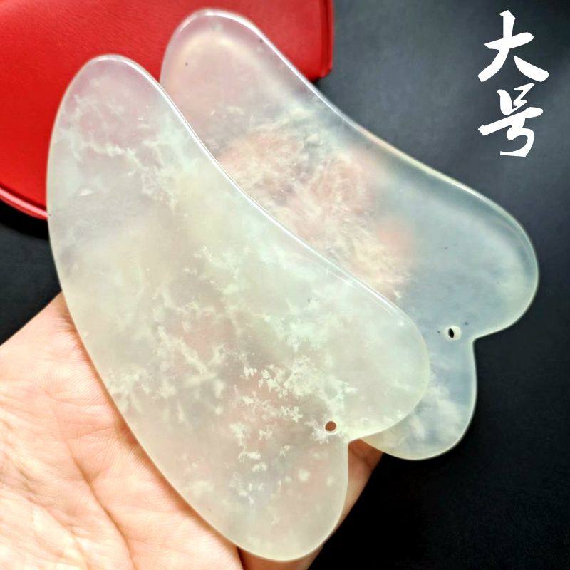 大号岫玉板女脸部颈部舒缓推揉板