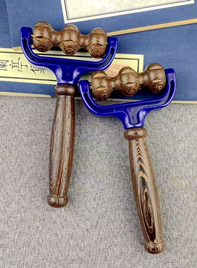 实木滚珠按摩器疏通经络工具全身