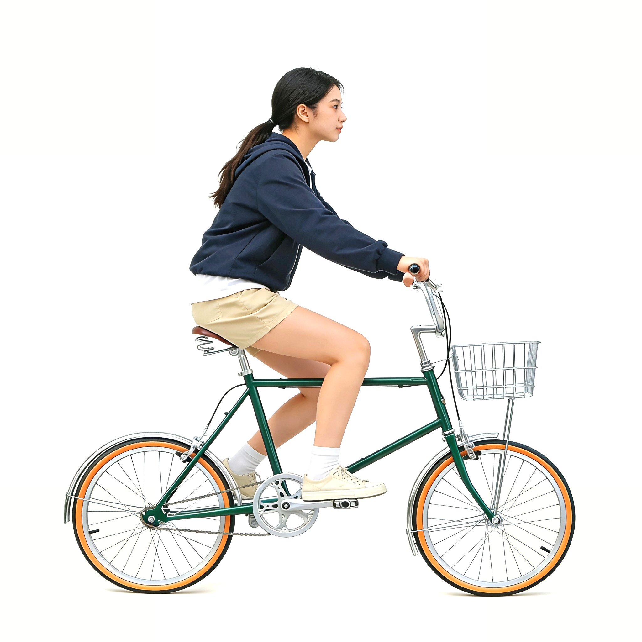 DayDayBike20寸墨绿色复古小轮车男女式轻便自行车上下班代步单车