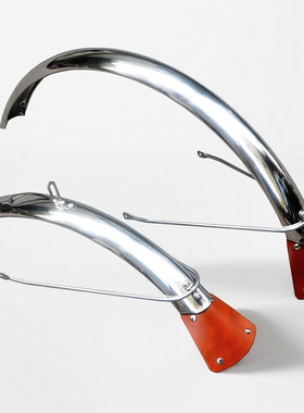 20寸406加厚大304不锈钢行d10d7d6折叠车用全包自行车挡泥板泥瓦