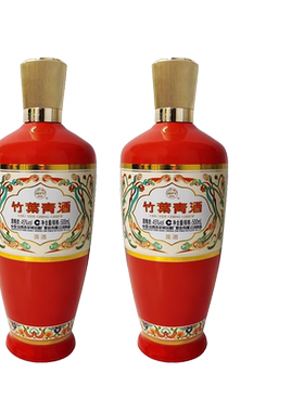 竹叶青酒 45度荣耀竹叶青酒 500ml*2瓶  国产露酒
