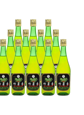 竹叶青酒 45度玻竹475ml*12瓶套装 山西国产白酒露酒