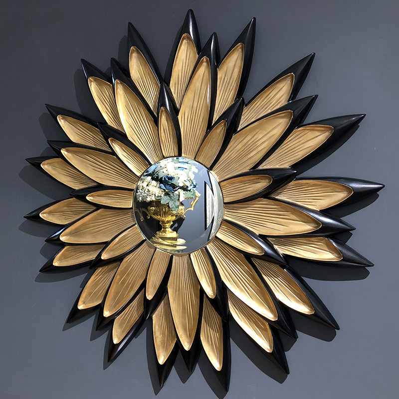 美式轻奢太阳镜玄关壁炉装饰镜