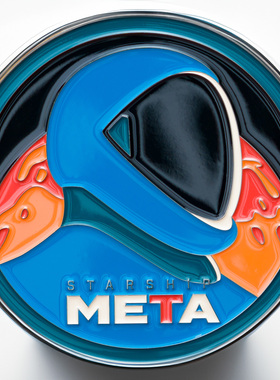 StarshipMETA车徽车标特斯拉星舰官方俱乐部改装Model3YXS宇航员