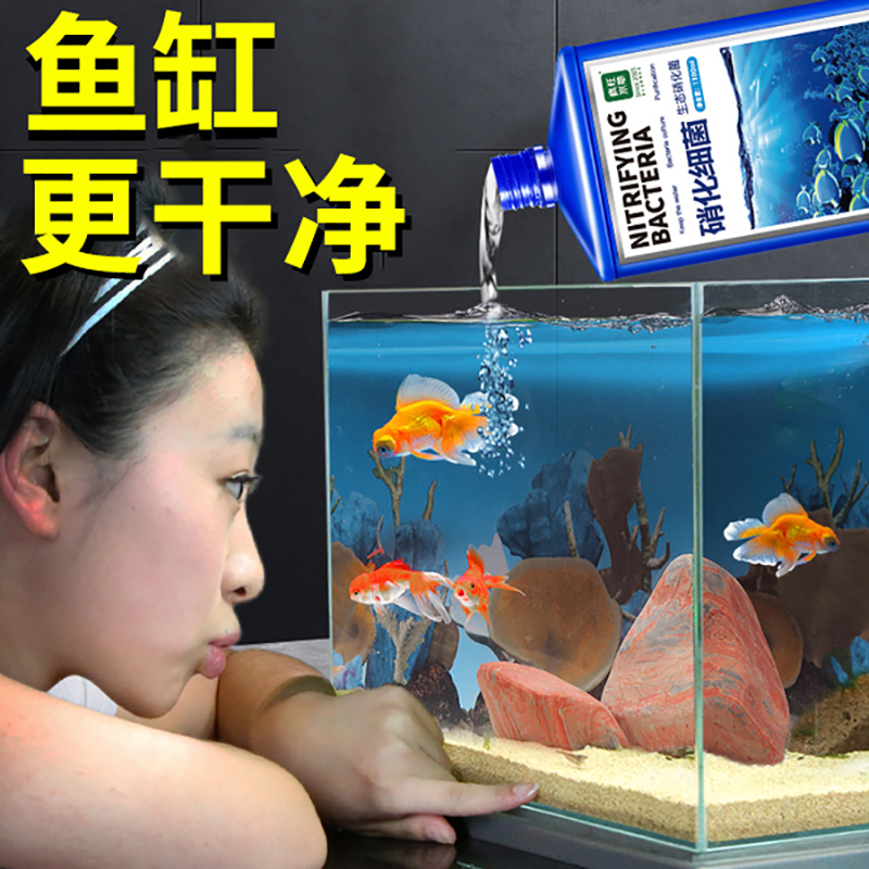 硝化细菌鱼缸用养鱼消化硝化水族净化水质鱼药稳定剂净水剂硝化菌 宠物/宠物食品及用品 硝化细菌 原图主图