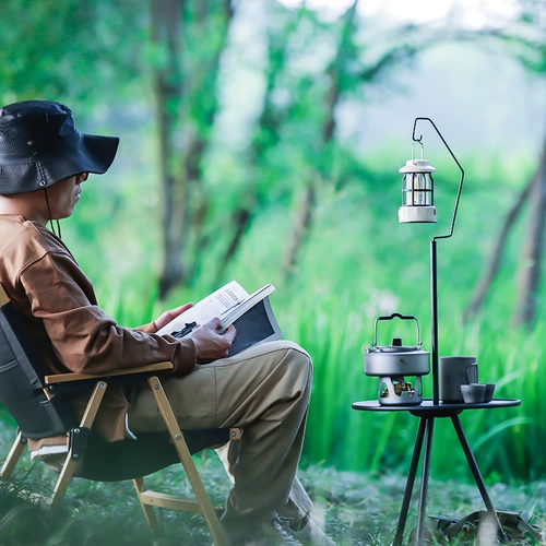 На открытом воздухе лагерь для кемпинга алюминиевый сплав Складные столы с маленькими столами, чтобы поднять черный обеденный стол для моторного чая.