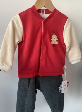 婴幼儿男女宝宝红色系恒温有机轻薄棉开身套