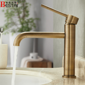 仿古水龙头欧式 面盆龙头全铜卫生间复古洗手洗脸盆台盆水龙头冷热