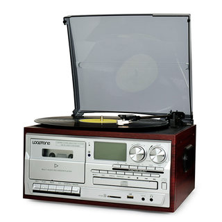 LP黑胶唱片机复古留声机一体电机现代客厅欧式收音磁带CD蓝牙音响