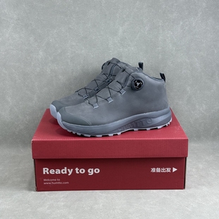 悍途中帮男士户外休闲鞋 头层牛皮纽扣防泼水防滑耐磨徒步登山鞋