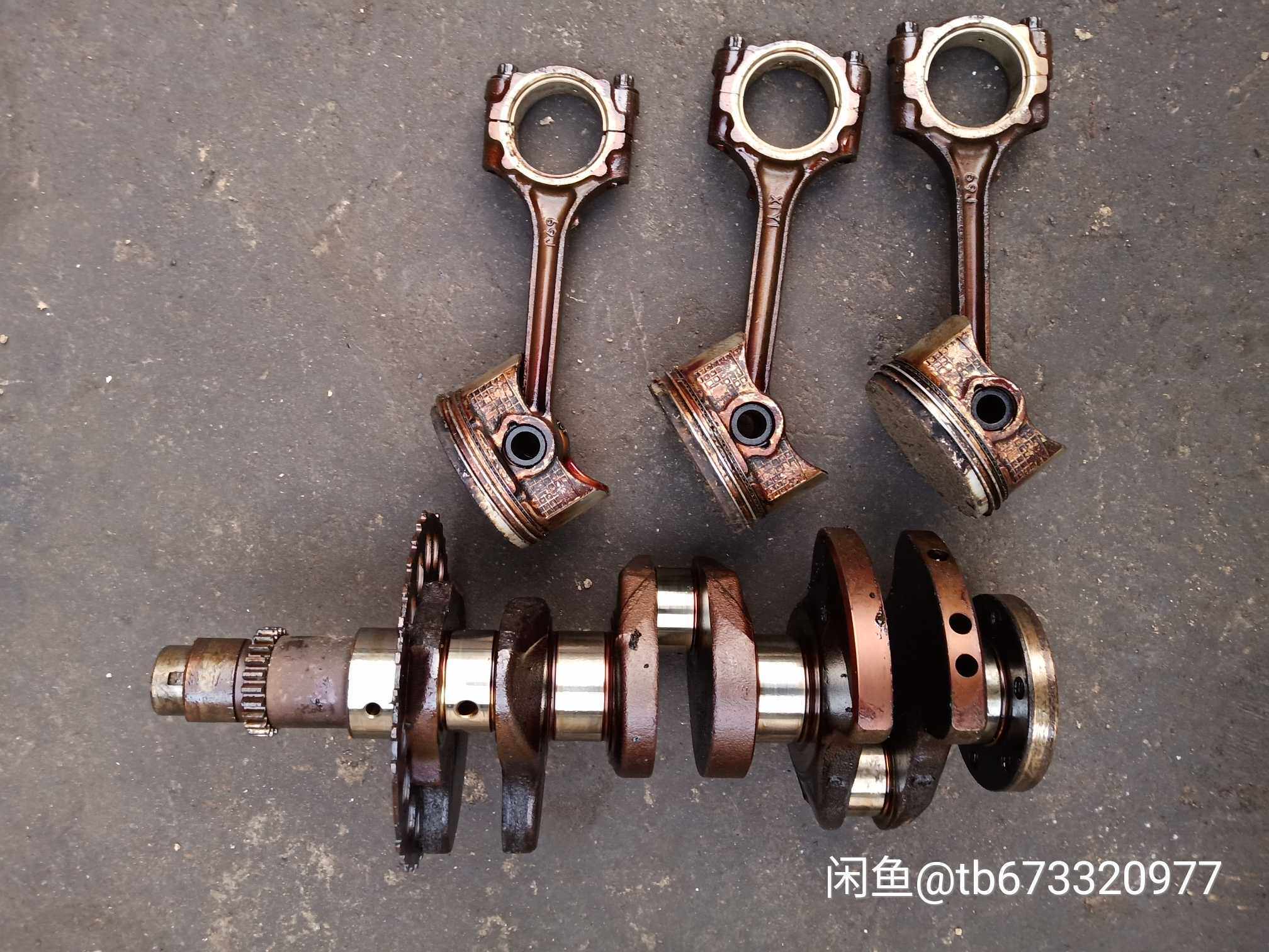 铃木奥拓1.0三缸发动机缸盖 中缸链条机曲轴连杆活塞