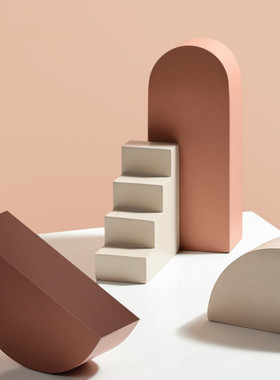 北欧创意几何轻奢树脂摆件