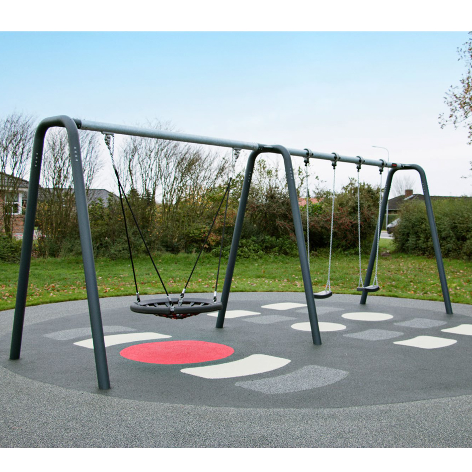 幼儿园户外儿童秋千吊椅爬网组合家用阳台定制秋千架荡椅玩具设备