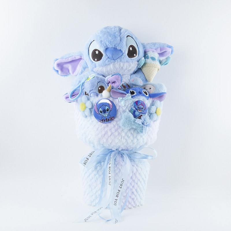 实用星际宝贝史迪仔毛绒玩偶卡通花束毕业生日七夕送女生男生礼物