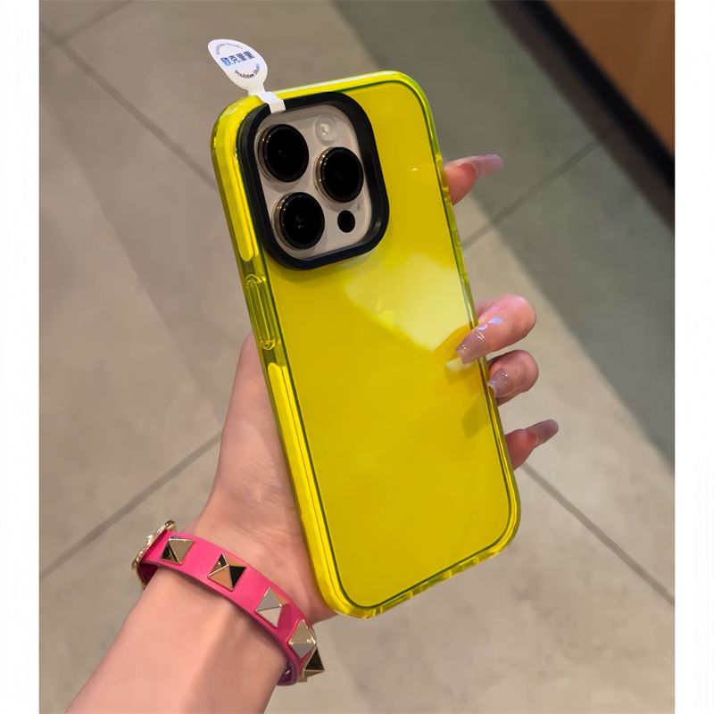 简约风纯色壳适用iPhone15promax手机壳苹果16新款16ProMax透明16pro女14pro硅胶13pro高级男保护套情侣软壳