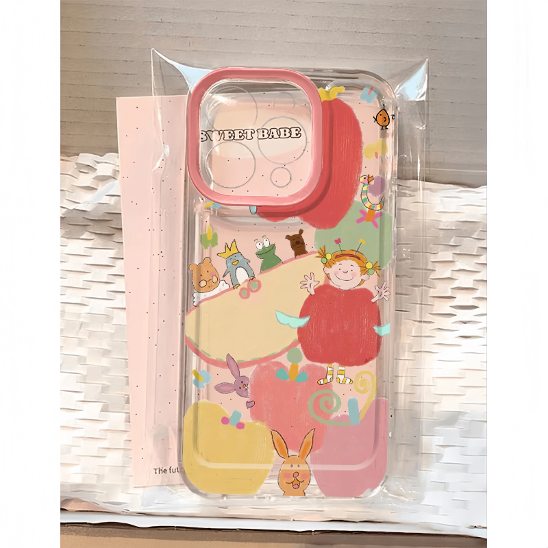 苹果coco女孩适用苹果13/15手机壳16Promax卡通vivox200透明红米note14防摔小米15华为mate70荣耀x60硅胶OPPO