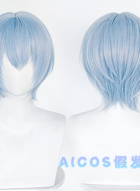 AICOS EVA 新世纪福音战士 凌波丽 cos假发 绫波丽 仿真头皮顶