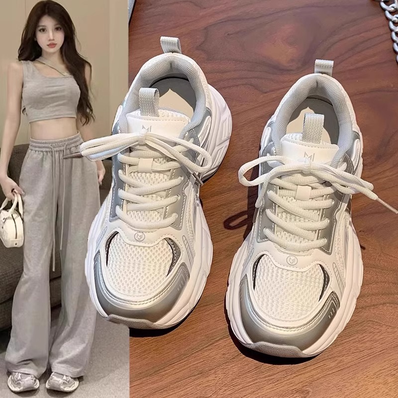 麦尔达厚底老爹鞋女款2025新款