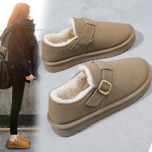 麦尔达加绒加厚保暖雪地鞋女