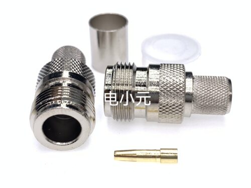 射频连接器N-C-K-7 N母头-7压接LMR400/7D-FB线缆