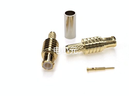 射频连接器MCX-C-J-1.5 MCX直公头-1.5压接RG316/174等线缆