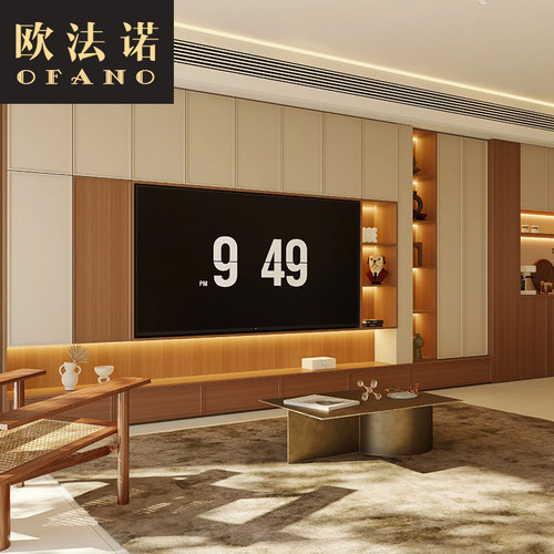 全屋定制法式中古风电视柜背景墙全屋整装空间定制工厂定做