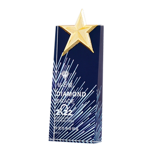 彩印水晶奖杯定制奖牌定做年会高端大气创意儿童篮球奖牌优秀员工