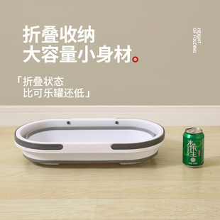 家用水桶拖地桶 折叠拖把桶 特大加厚储水洗车桶户外手提塑料水桶