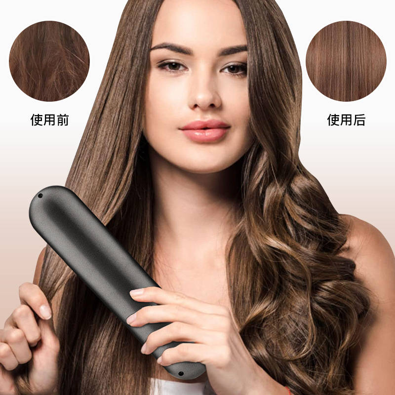 无线梳USB充电美发梳卷直两用器大波浪蛋卷卷发棒