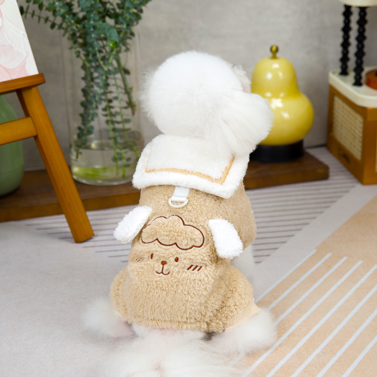 狗狗衣服宠物服装小型犬猫咪可穿秋冬保暖舒适24小羊四腿绒衣