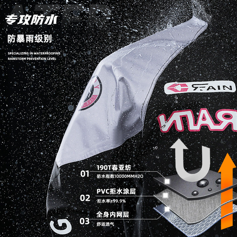防暴雨加厚雨衣男机车骑